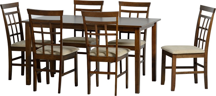 The Kendall Dining Room Set from the Kendall Dining Room Collection is a traditional styled set of furniture with a look that is sure to please. An updated look and interpretation of classic design styles.  , Please click to get details