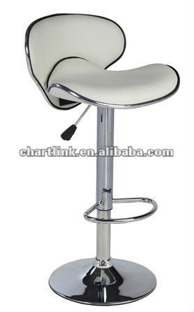 PU SWIVEL BAR CHAIR with gas lift 
PU Seat and Chromed gas lift 
Any color is available , Please click to get details